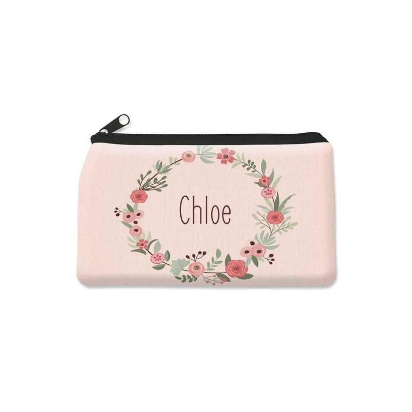 Flower Wreath Pencil Case - Small