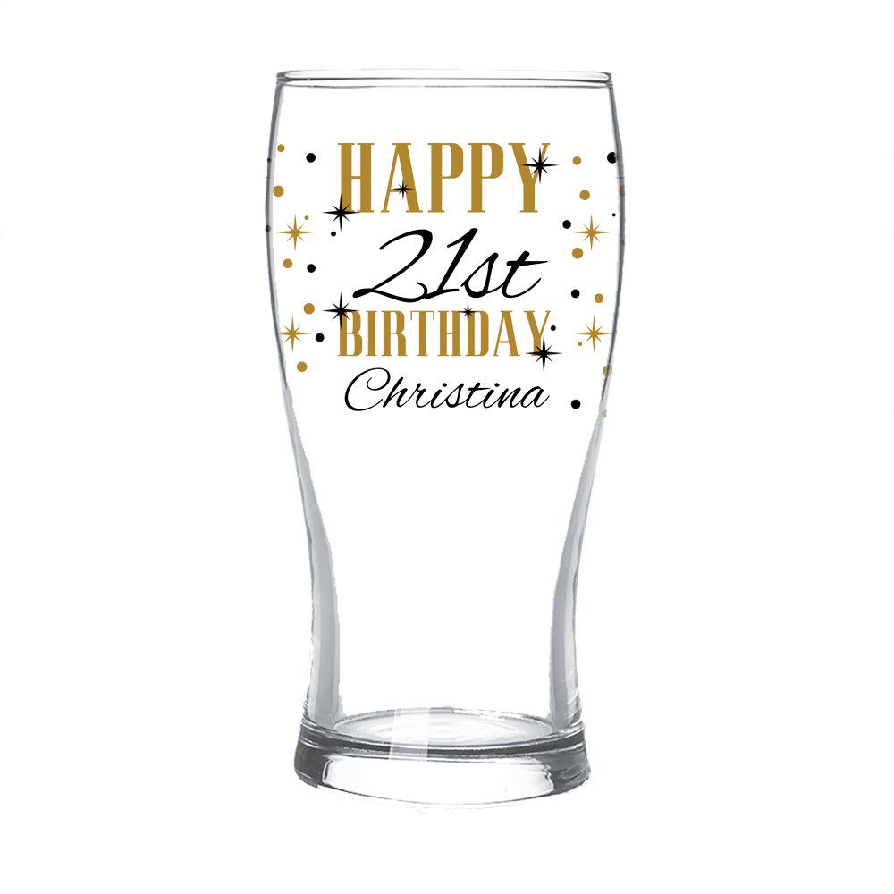 Birthday Standard Beer Glass